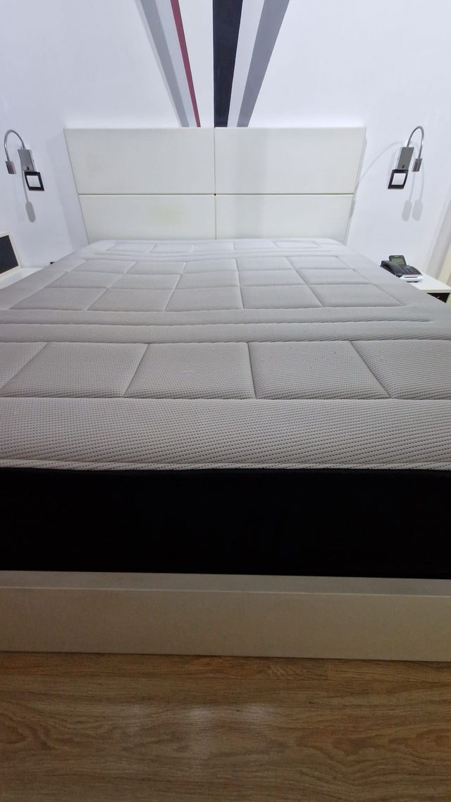 Canapé abatible 150cm + Colchón + cabecero