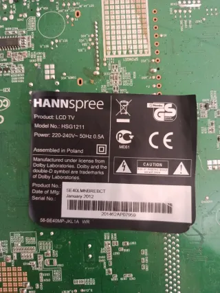 Placa Base TV HANNspree HSG1211