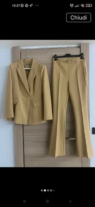 Completo Elisabetta Franchi Beige