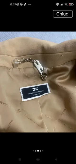 Completo Elisabetta Franchi Beige