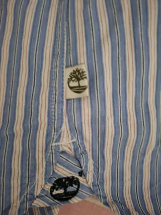 Camisa Timberland Rayas Azul Talla M