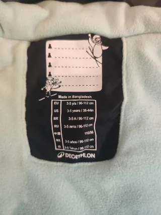 Ropa de nieve para niños