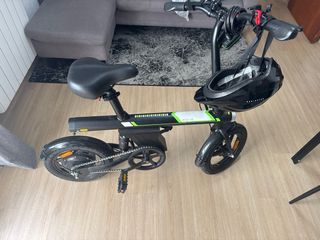 Bicicleta Eléctrica Plegable Negra