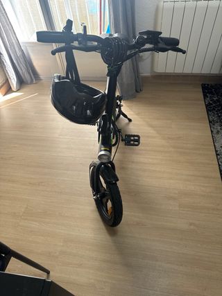 Bicicleta Eléctrica Plegable Negra