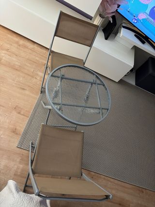 Conjunto mesa y sillas balcón/terraza