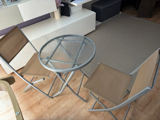 Conjunto mesa y sillas balcón/terraza