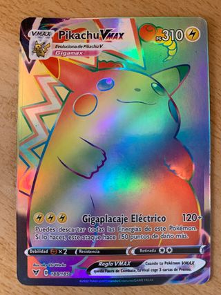 Carta Pokémon Pikachu VMAX Gigamax 188/185