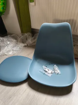 2 Sedie Nordiche Blu