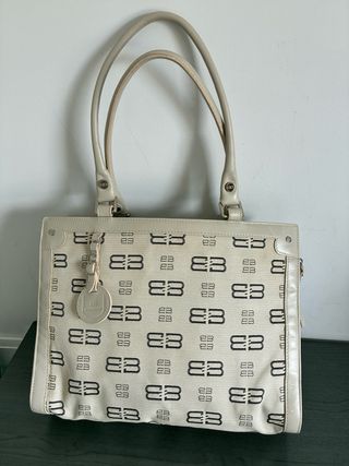 Borsa Balenciaga Beige e Nero