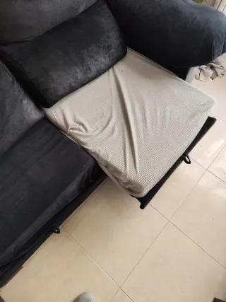 Sofá Chaise Longue Negro