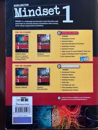Mindset 1º Bachillerato Students Book Cataluña