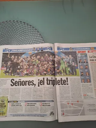 Periodico Barça campeón de Europa Berlín 2015 fcb
