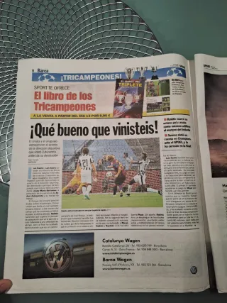 Periodico Barça campeón de Europa Berlín 2015 fcb