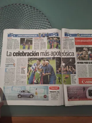 Periodico Barça campeón de Europa Berlín 2015 fcb
