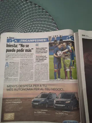 Periodico Barça campeón de Europa Berlín 2015 fcb