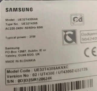 Smart TV Samsung 32 Negra