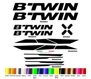 Adesivi BTWIN Kit Made in Italy