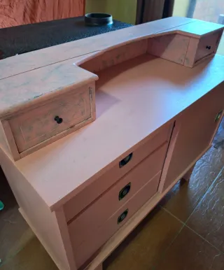 Aparador Cómoda Madera Rosa
