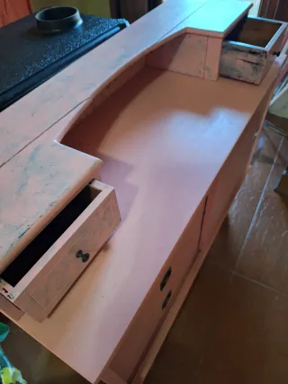 Aparador Cómoda Madera Rosa