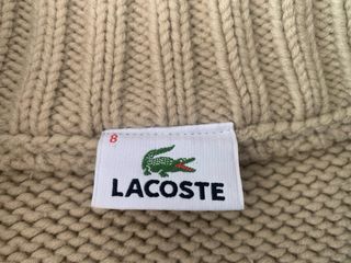 Chaqueta de punto Lacoste beige