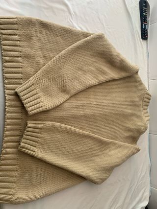 Chaqueta de punto Lacoste beige