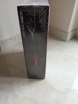 Asciugacapelli senza pale grigio/rosa