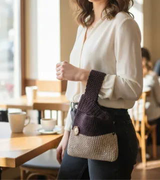 Knot bag giapponese all'uncinetto