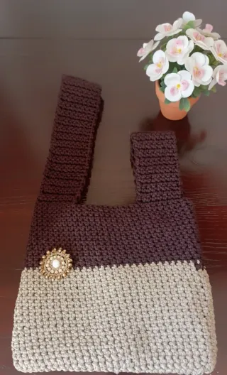 Knot bag giapponese all'uncinetto