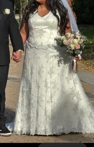 Vestido de Novia Blanco Encaje