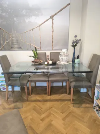 Mesa Comedor Cristal extra grande