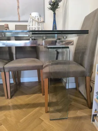 Mesa Comedor Cristal extra grande