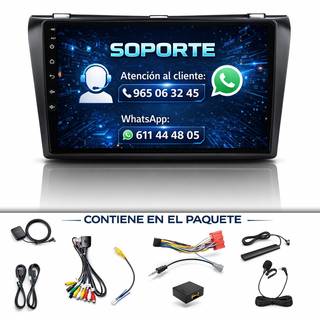PANTALLA GPS MAZDA 3 2004-2009 CARPLAY ANDROIDAUTO