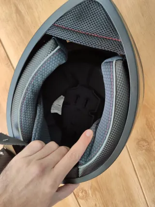 Casco Moto Integral Talla M Pintura Carbono