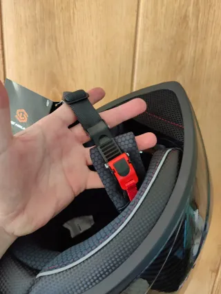 Casco Moto Integral Talla M Pintura Carbono