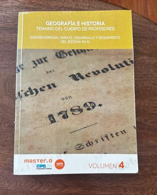 Temario Geografía, Historia e Historia del Arte