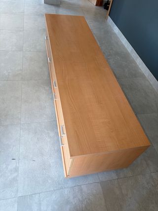 2 Muebles TV madera y cristal