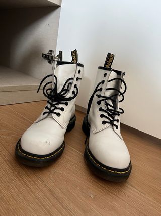 Botas Dr. Martens 1460 Piel Blanca Talla 38