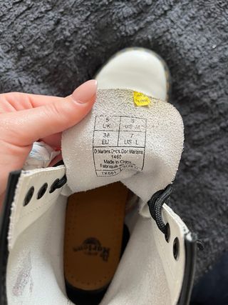 Botas Dr. Martens 1460 Piel Blanca Talla 38