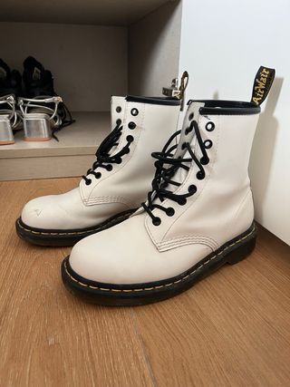 Botas Dr. Martens 1460 Piel Blanca Talla 38