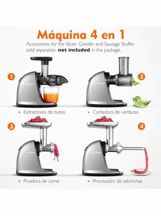 AMZCHEF Licuadora GM3001 Slow Juicer