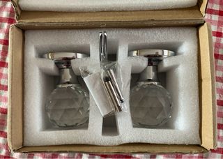 Set 2 Maniglie Pomello in vetro