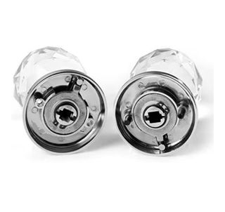 Set 2 Maniglie Pomello in vetro