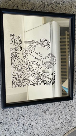 Espejo decorativo litográfico