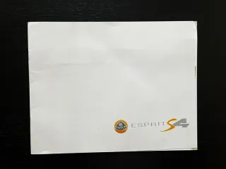 Catálogo Lotus Esprit S4