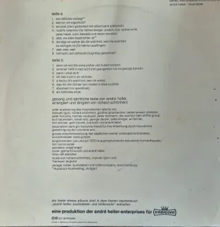 Vinilo André Heller - Neue Lieder