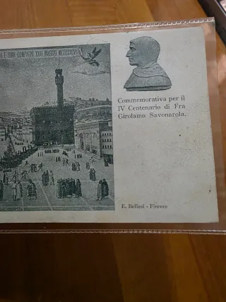 Cartolina Savonarola 1901