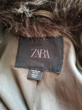 Cazadora con cuello de pelo