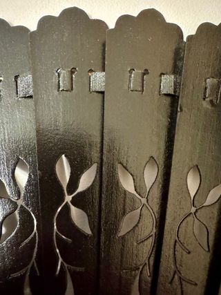 Abanico madera pintado a mano