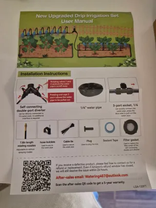 Sistema de riego por goteo NUEVO