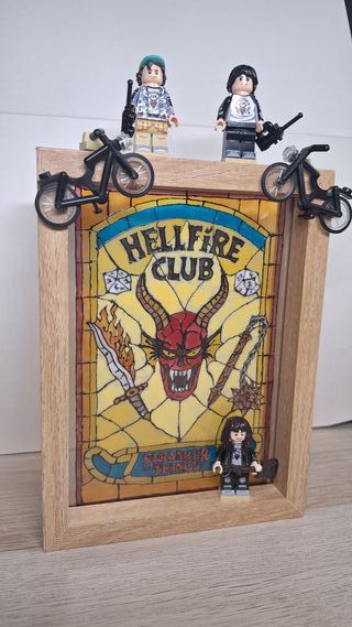 Cuadro Vidriera Hellfire Club Stranger Things